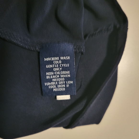 Chaps Navy Blue Adjustable Tie Halter Style Tank Top sz L - Picture 5 of 5